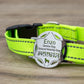 police-badge-Slide-On-Pet-ID-Tag-on-the-collar