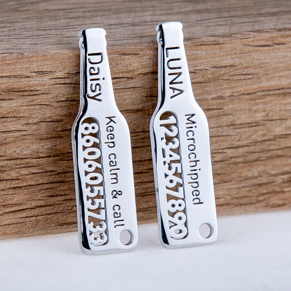 Beer bottle hollow Tags